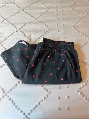 Marine Layer Re-Spun "Allison" Pants - Faded Black Card Suit Print - Size M